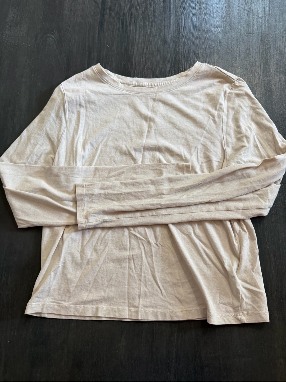 Old Navy Women’s Pink Long Sleeve Crew Neck Basic Top